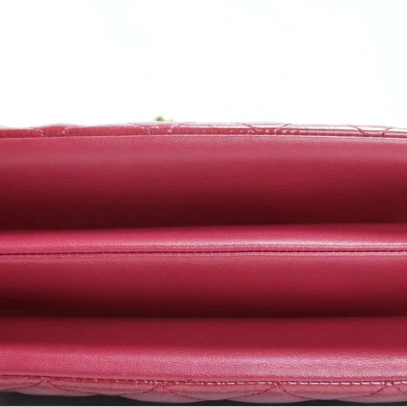 CHANEL Patent Goatskin Quilted Small 3 Pocket Accordion Flap - Picture 10 of 12